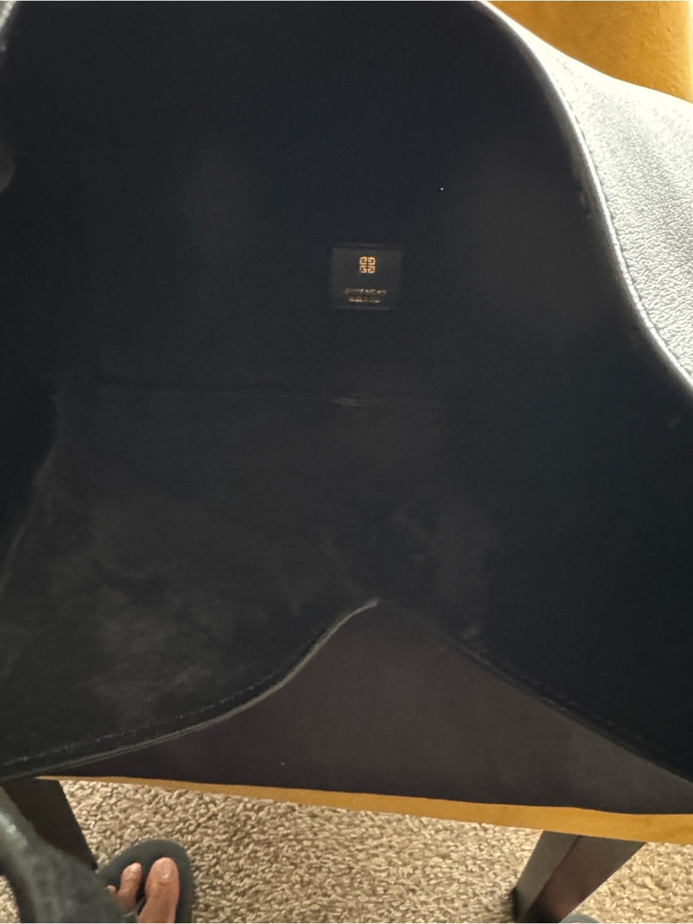 Givenchy Black Grained Leather Medium G Hobo with Padlock - Picture 12 of 13